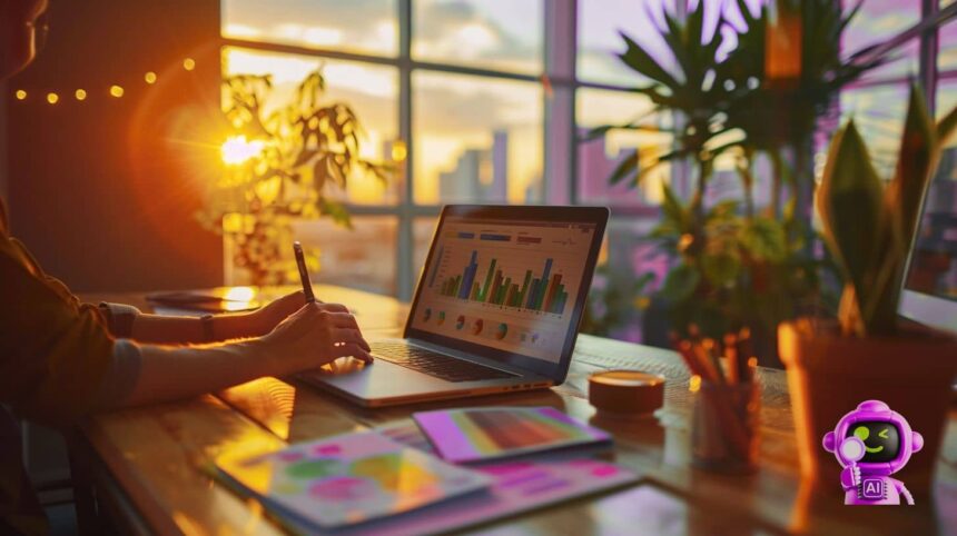 Solopreneur using AI tools to amplify brand voice without replacing authenticity